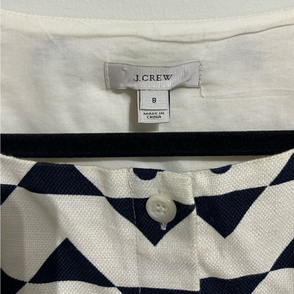 J. Crew Geometric Button Front Dress - Picture 4 of 6